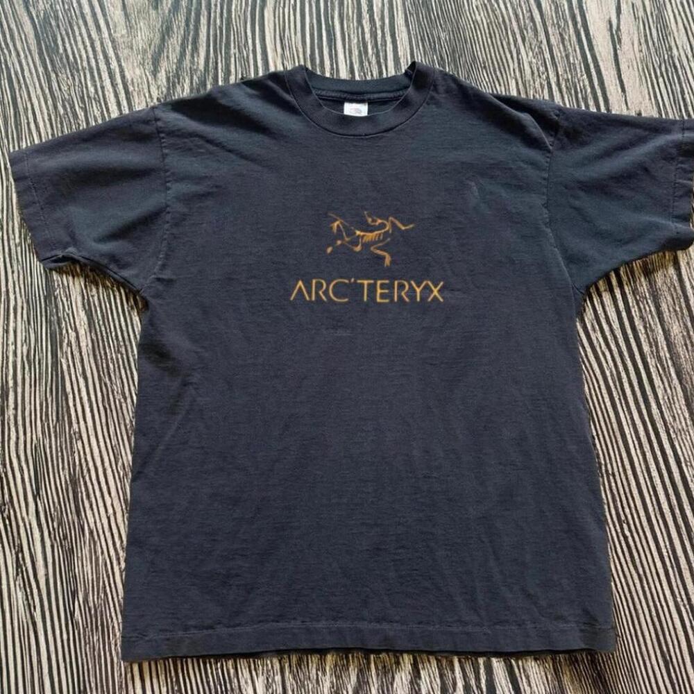 Gildan Black T Shirt Arc_Teryx Black Cotton T Shirt